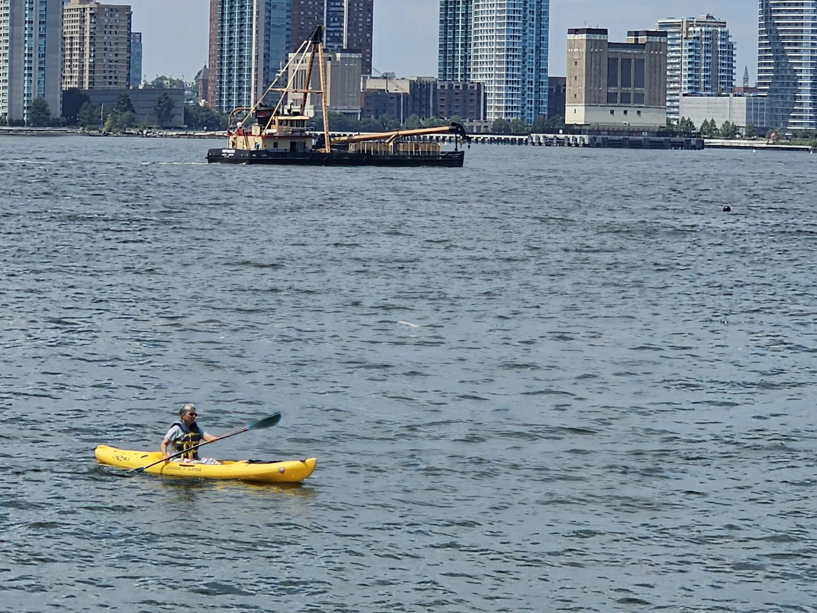 New York depuis la rivière Hudson